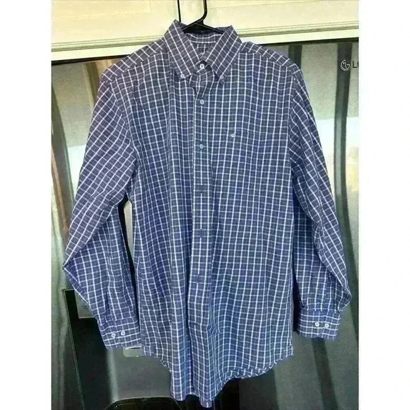 Southern Tide Mens Shirt Small Blue‎ Plaid Classic Fit Cotton Button Up Top - Picture 2 of 8